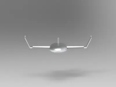 Manta Ray Air Drone 3D Print 3D print model