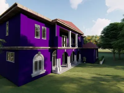 Wealth Estate Territory Indigo Home Model Low-poly 3D model