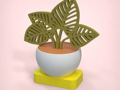 Decorative Plant 3D print model