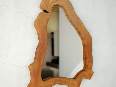 Teak root mirror 3D model