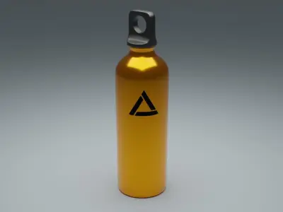 Metal Water Bottle 3D model