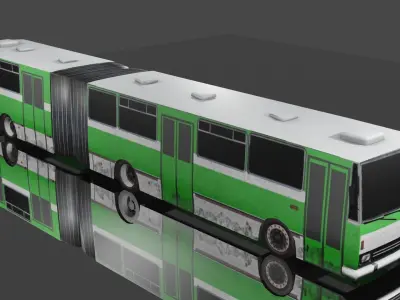 Karosa B741 bus Low-poly 3D model