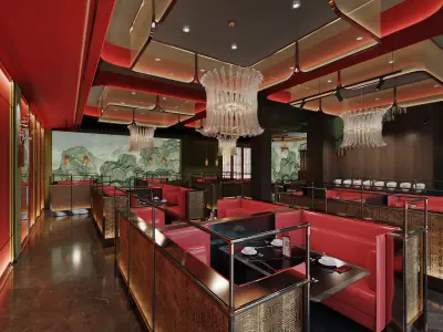 Luxury Chinese restaurant 109 3D model