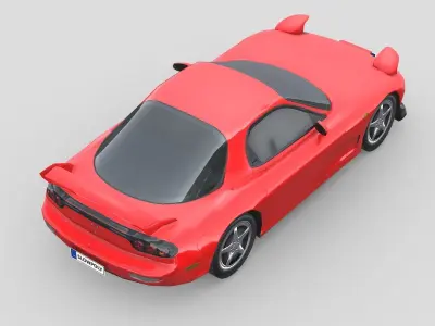 Mazda RX-7 1999 Low-poly 3D model
