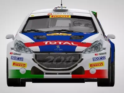 Peugeot 208 T16 R5 3D model