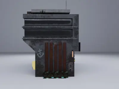  Cyberpunk Building 12 Low-poly 3D model