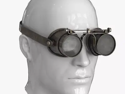 Postapocaliptico Glasses Low-poly 3D model