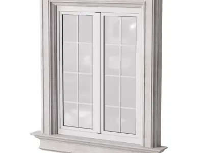 Architectural Classic Window 3D Model 5 3D model