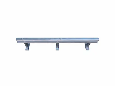  3d High  Render Steel Guardrail Barrier   3D model