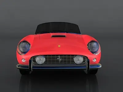 Ferrari 250 California Low-poly 3D model