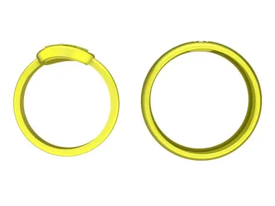 A6215 24K Fashion Wedding Ring 3D Model 3D print model