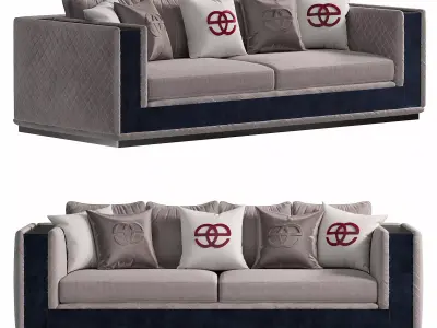 Noir Sofa by Elve luxury 3D model