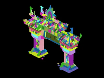 Game Kunlun Snow Mountain - Mountain Gate 06 3D model