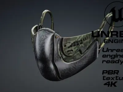 Camo Mask PBR 4k Low-poly 3D model