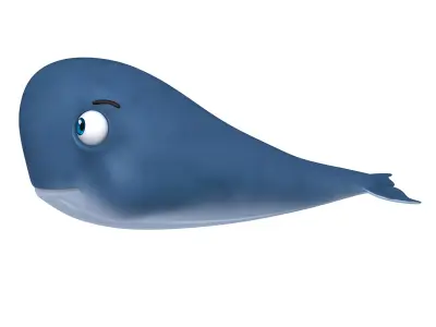 Whale head 3D model