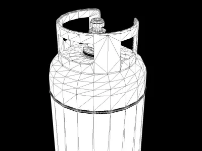 Propane Gas Cylinder 2 PBR Low-poly 3D model