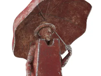Rain Man Sculpture 3D model