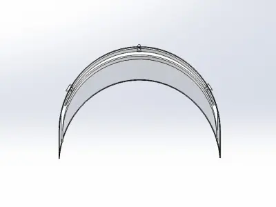 3D Printable face shield 3D print model