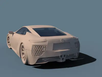 Car 3D lexus lc sports 3D model