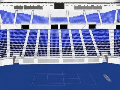 Rod Laver Arena Low-poly 3D model