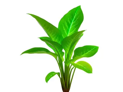 Lush Green Foliage model pack Low-poly 3D model