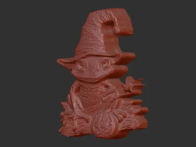 frog witch cnc  3D print model