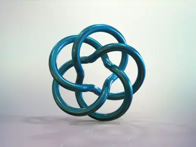 Torus Knots Low-poly 3D model