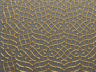 Lattice Arab panel 3D 56 3D model