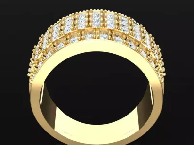 Luxury Men Rings Designs 5MR012 3D print model