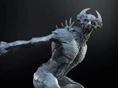 DemonT Low-poly 3D model