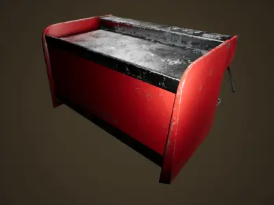 Old Coffeemachine - PBR Game Ready Low-poly 3D model