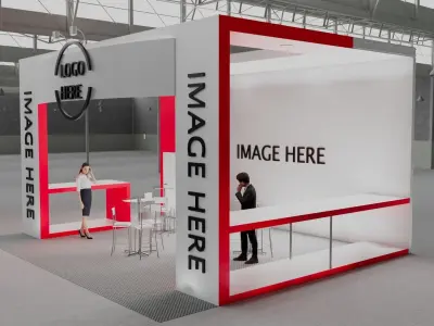 Exhibition Stand 04 6m x 7m 3D model