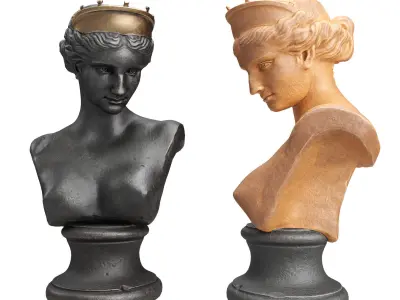 Venus de Capua bust sculpture 3D model