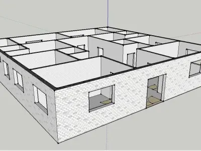 Open Floor Plan 3D model