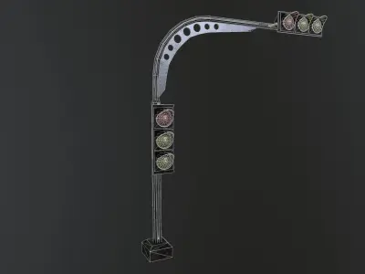 Traffic Light  Free low-poly 3D model