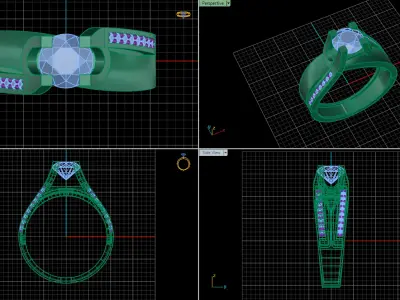 jewelry ring 165 3D print model