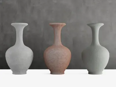 Decorative Vase Low-poly 3D model