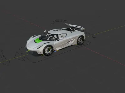 Ultra Realistic Koenigsegg Jesko 3D model 3D model