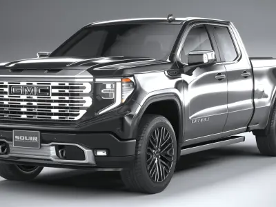 GMC Sierra Denali double cab 2022 3D model