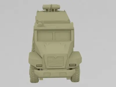 ural car 3D print model