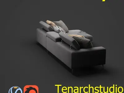 Tenarchstudio Anderson clyford Sofa Render ready  3D model