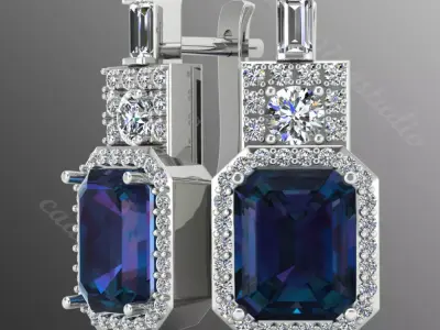 Earrings kt35 3D print model