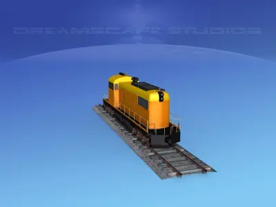 Diesel Locomotive V10 3D model