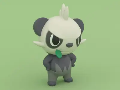 Pancham - Pokemon 3D Print Model 3D print model
