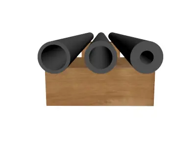 3 4in Pipe 3D model
