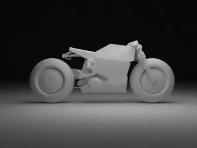 CYBERPUNK BIKE Low-poly 3D model