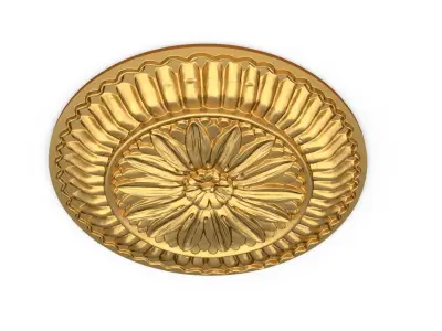 Classic carved decor ornament 394 3D model