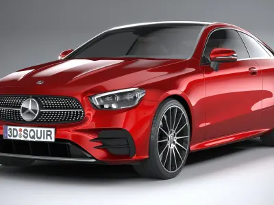 Mercedes E-Class Coupe AMG-Line 2021 3D model