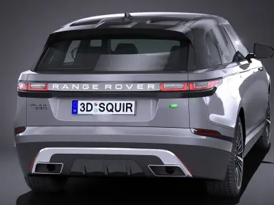 LowPoly Range Rover Velar 2018 Low-poly 3D model