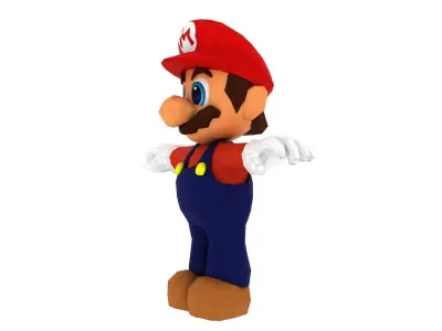 Super Mario Low-poly 3D model